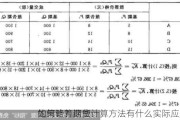 如何计算期货
的策略？这些计算方法有什么实际应用？