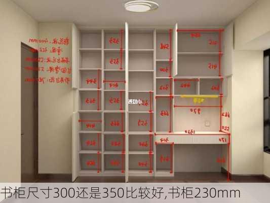 书柜尺寸300还是350比较好,书柜230mm