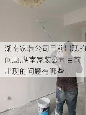 湖南家装公司目前出现的问题,湖南家装公司目前出现的问题有哪些