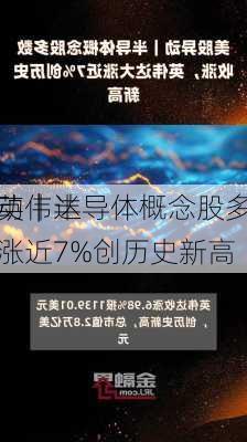 
异动｜半导体概念股多数
，英伟达大涨近7%创历史新高