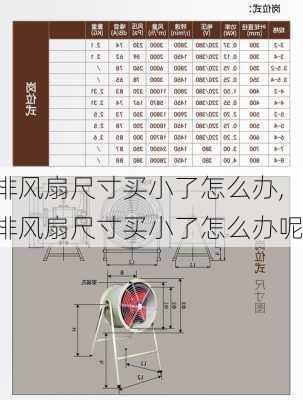 排风扇尺寸买小了怎么办,排风扇尺寸买小了怎么办呢