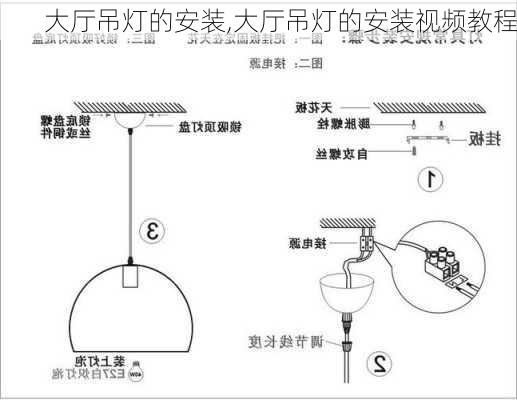 大厅吊灯的安装,大厅吊灯的安装视频教程