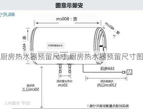 厨房热水器预留尺寸,厨房热水器预留尺寸图