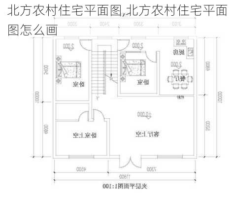 北方农村住宅平面图,北方农村住宅平面图怎么画