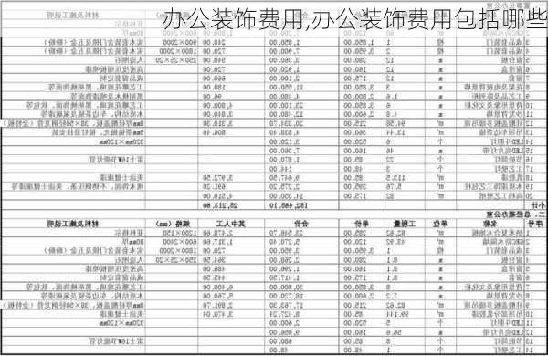 办公装饰费用,办公装饰费用包括哪些