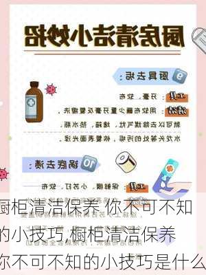 橱柜清洁保养 你不可不知的小技巧,橱柜清洁保养 你不可不知的小技巧是什么