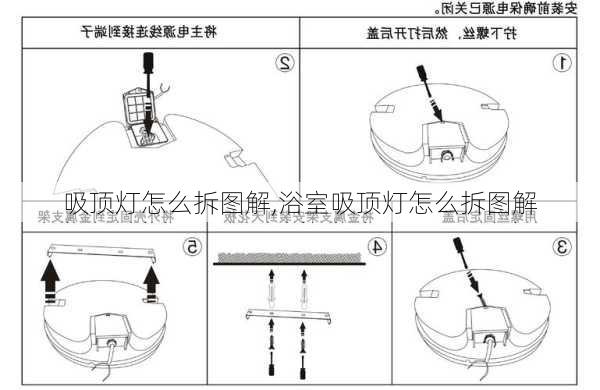 吸顶灯怎么拆图解,浴室吸顶灯怎么拆图解